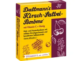 Dallmann s Kirsch Salbei Bonbons mit Vitamin C Honig