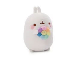 NICI Kuscheltier Molang mit Regenbogenblume 16cm