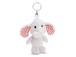 NICI Schluesselanhaenger Love Elefant grau 10cm GREEN