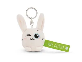 NICI Schluesselanhaenger Hase Viel Glueck gruen 5cm