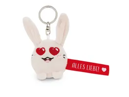 NICI Schluesselanhaenger Hase Alles Liebe rot 5cm