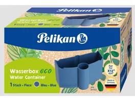 Pelikan Wasserbox eco mit Pinselhalter blau