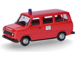 Herpa 097635 1 87 Ford Transit Bus Mannschaftstransportwagen Feuerwehr BASIC