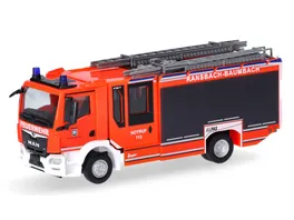 Herpa 097680 1 87 MAN TGM CC HLF Feuerwehr Ransbach Baumbach Rheinland Pfalz Ransbach Baumbach