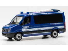 Herpa 097727 1 87 Volkswagen VW Crafter Bus Flachdach THW Freising Bayern Freising