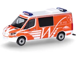 Herpa 097826 1 87 Mercedes Benz Sprinter 18 Halbbus Feuerwehr Wiesbaden