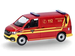 Herpa 097932 1 87 Volkswagen VW T6 1 Halbbus Feuerwehr MTU MAN Muenchen Bayern Muenchen