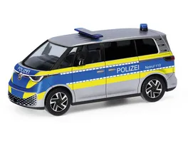 Herpa 097994 1 87 Volkswagen VW ID Buzz Polizei Fahrzeugstudie