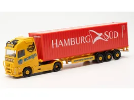 Herpa 316347 Volvo FH Gl XL 2020 Container Sattelzug Acargo Hamburg Sued Hamburg