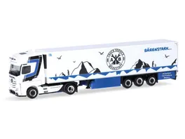 Herpa 317320 1 87 Mercedes Benz Actros 18 Gigaspace Kuehlkoffer Sattelzug Trio Trans Bayern Friedberg