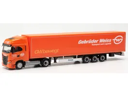 Herpa 317344 1 87 Iveco S Way LNG Koffer Sattelzug 15m Gebrueder Weiss Bayern Nuernberg