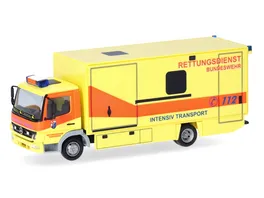 Herpa 747097 1 87 Mercedes Benz Atego 2008 Koffer LKW Bundeswehrkrankenhaus