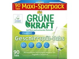 fit Gruene Kraft Spuelmaschinentabs Classic Tabs Maxi Pack