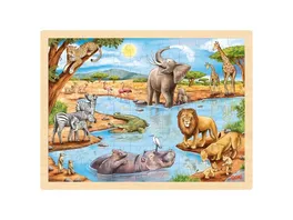 Goki Einlegepuzzle afrikanische Savanne