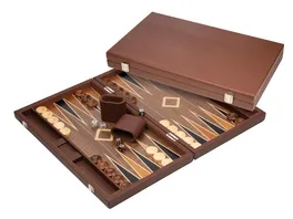 Philos Spiele Backgammon Polyegos gross Kunstleder