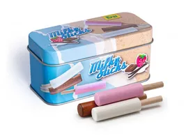 Erzi Eis Milky Sticks in der Dose Kinder Kaufladen und Spielkuechen Zubehoer