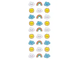 ROeSSLER Sticker Sonne Wolken Regenbogen