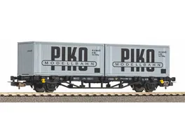 PIKO 27709 H0 Containertragwagen DR IV 2 x 20 Container VEB PIKO