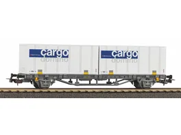 PIKO 58732 H0 Containertragwagen Cargo Domino SBB V 2x20 Container