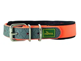 Hunter Hundehalsband Convenience Comfort Farbe neonorange Groesse 40 Masse 27 35 cm 2 cm