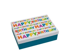 TRUBA Rechteckbox maxi Happy Birthday