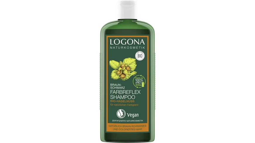 LOGONA Farbreflex Shampoo Braun-Schwarz bestellen | Bio-Haselnuss MÜLLER online