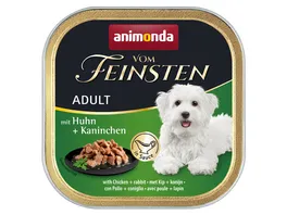 ANIMONDA Hundenassfutter vom Feinsten Adult mit Huhn Kaninchen