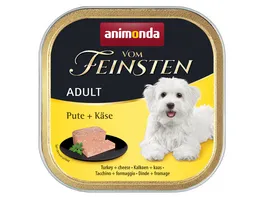 ANIMONDA Hundenassfutter Adult Pute und Kaese