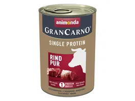 ANIMONDA Hundenassfutter GranCarno Adult Single Protein Rind pur
