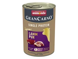 ANIMONDA Hundenassfutter GranCarno Adult Single Protein Lamm pur