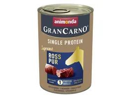 ANIMONDA Hundenassfutter GranCarno Adult Single Protein Ross pur