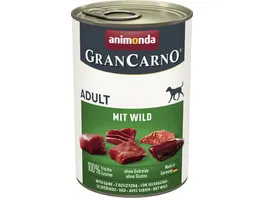 ANIMONDA Hundenassfutter GranCarno Adult mit Wild