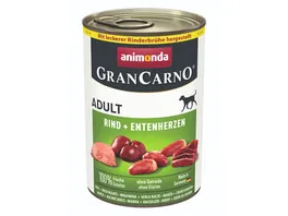 ANIMONDA Hundenassfutter GranCarno Adult Rind Entenherz