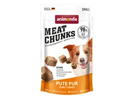 ANIMONDA Hundesnack Meat Chunks Pute pur