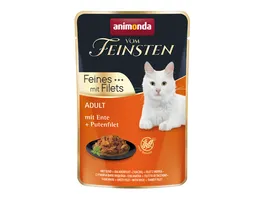 ANIMONDA Katzennassfutter vom Feinsten Adult mit Ente Putenfilet