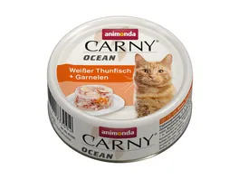 ANIMONDA Katzennassfutter Carny Ocean Weisser Thunfisch Garnelen