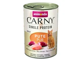 ANIMONDA Katzennassfutter Carny Adult Single Protein Pute