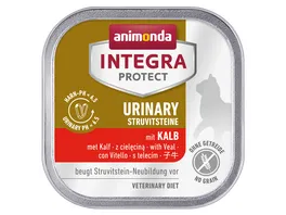 ANIMONDA Katzennassfutter Integra Protect Adult Urinary Struvitstein mit Kalb