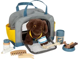 small foot Hund mit Tasche und Pflege Set