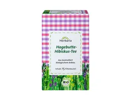 Herbaria Hagebutte Hibiskus Tee bio 15 Filterbeutel