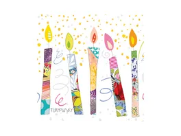 ppd Servietten Birthday Candles 33x33cm