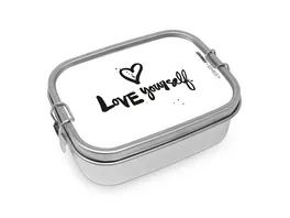 Design Home Edelstahl Lunchbox Love Yourself