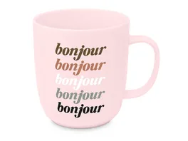 Design Home Becher Mug 2 0 Bonjour 0 35l