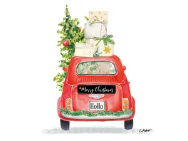 ppd Serviette Christmas Taxi 33x33cm