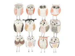 ppd Serviette Owls 33x33cm