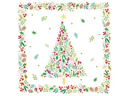 ppd Servietten Weihnachtsbaum 33x33cm