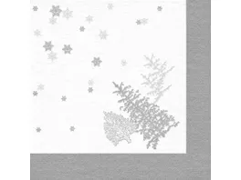 Home Fashion Serviette Snowflakes 40x40cm