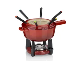 kela Fondue Set Calido Gusseisen 11 tlg