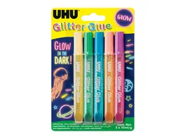 UHU Glitter Glue Glow in the dark