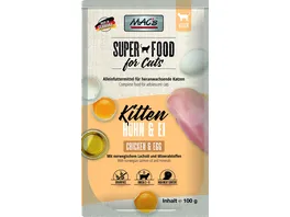 MAC s CAT Katzennassfutter Pouchpack Kitten Huhn Ei
